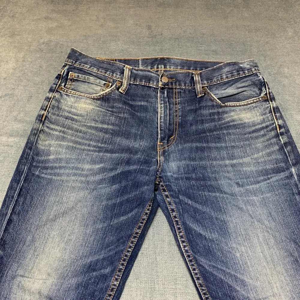 Vintage Levi's 511 Jeans Mens 36x32 Blue Denim Cotton Slim Fit Straight Leg Y2K